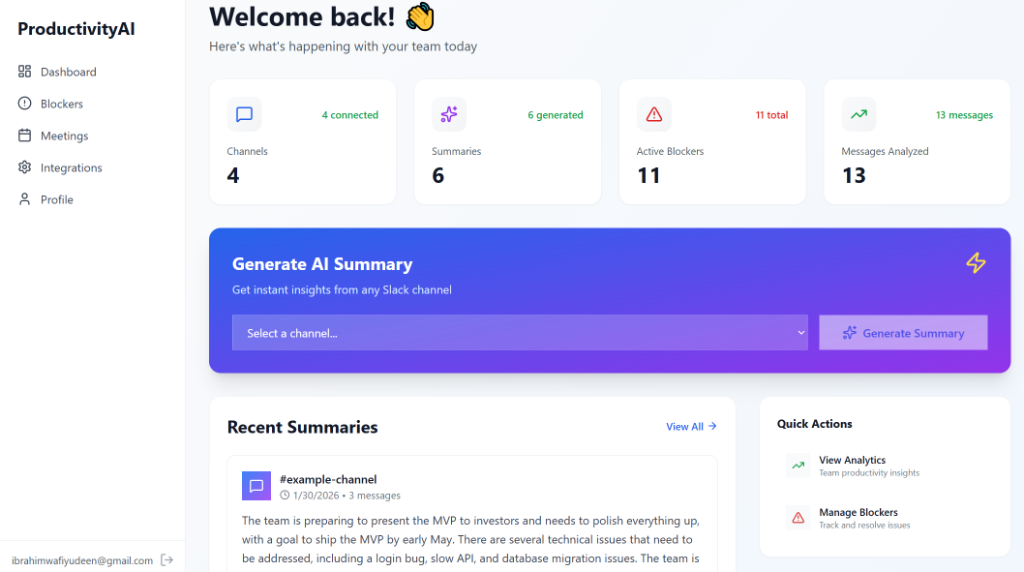 ProductivityAI Project