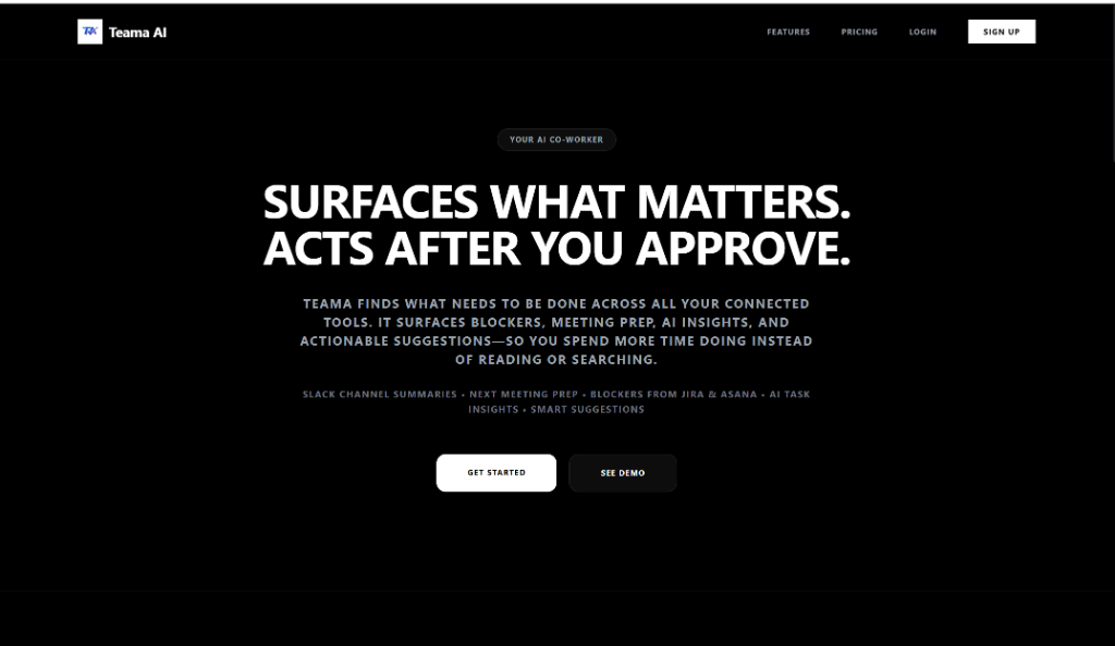 Teama AI – AI Workspace Tool